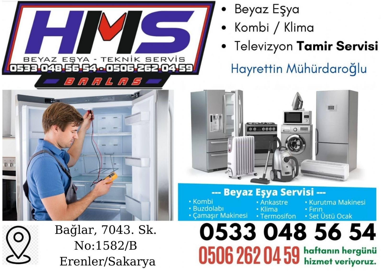 Erenler Buzdolabı Tamircisi